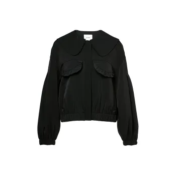 LOFT SHINE Loose Fit Jacket Women's Black