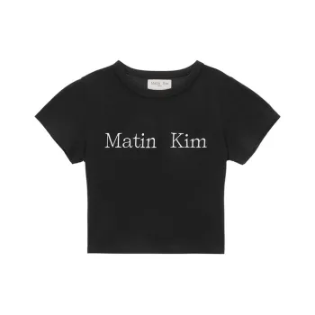 MATIN KIM Regular T Shirt Women's Black