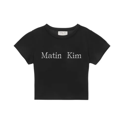 마뗑킴 블랙 여성 티셔츠