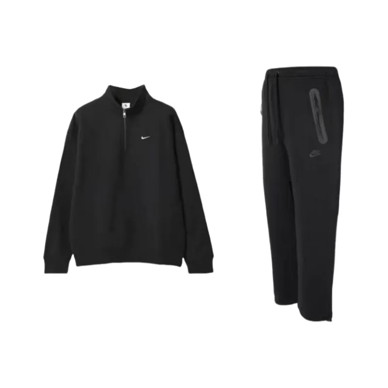 Nike Nike Daily Vintage Collection Sweatshirt Set Men's Black-0