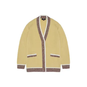 LI NING 1990 Classic Collection Cashmere Sweaters Women's Khaki Yellow