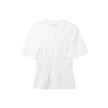 Alexander McQueen Gathered Crewneck T-Shirt