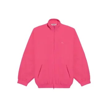 Balenciaga Double Brushed Fleece Tracksuit Jacket 'Fluo Pink'