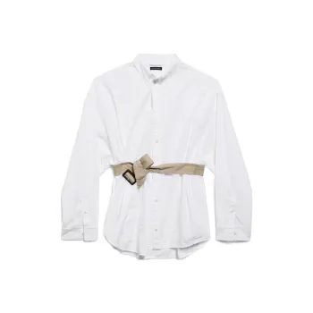 Balenciaga Long-Sleeved Belt Shirt