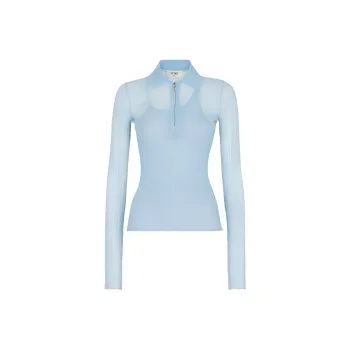 FENDI Polo Shirts Women's Blue