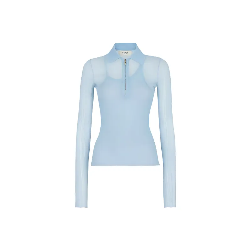 FENDI Polo Shirts Women's Blue-0