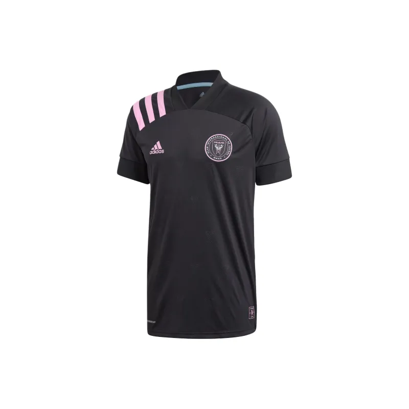 Adidas Miami International AEROREADY Soccer Jerseys Men's Black/Transparent Pink-0
