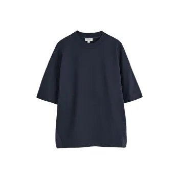 COS T Shirts Men Navy Blue