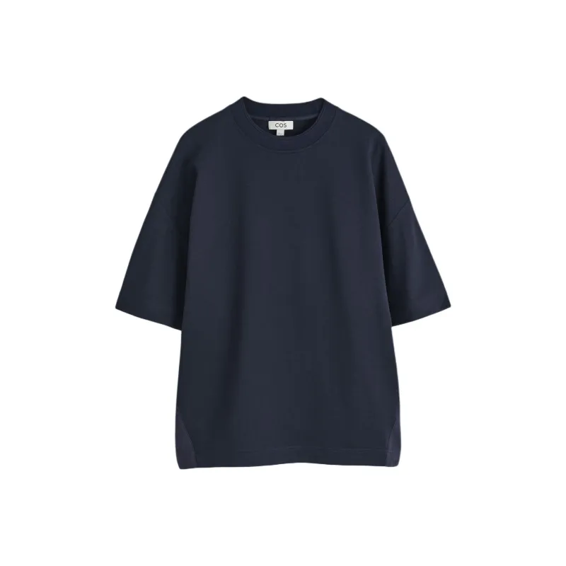 COS T Shirts Men Navy Blue-0