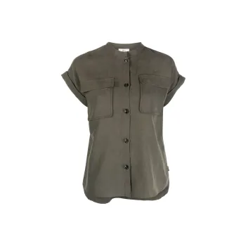 WOOLRICH Turn-Up Cuff Buttoned Shirt