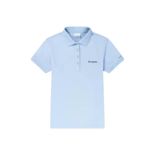 Columbia Polo Shirt Women's Light Blue