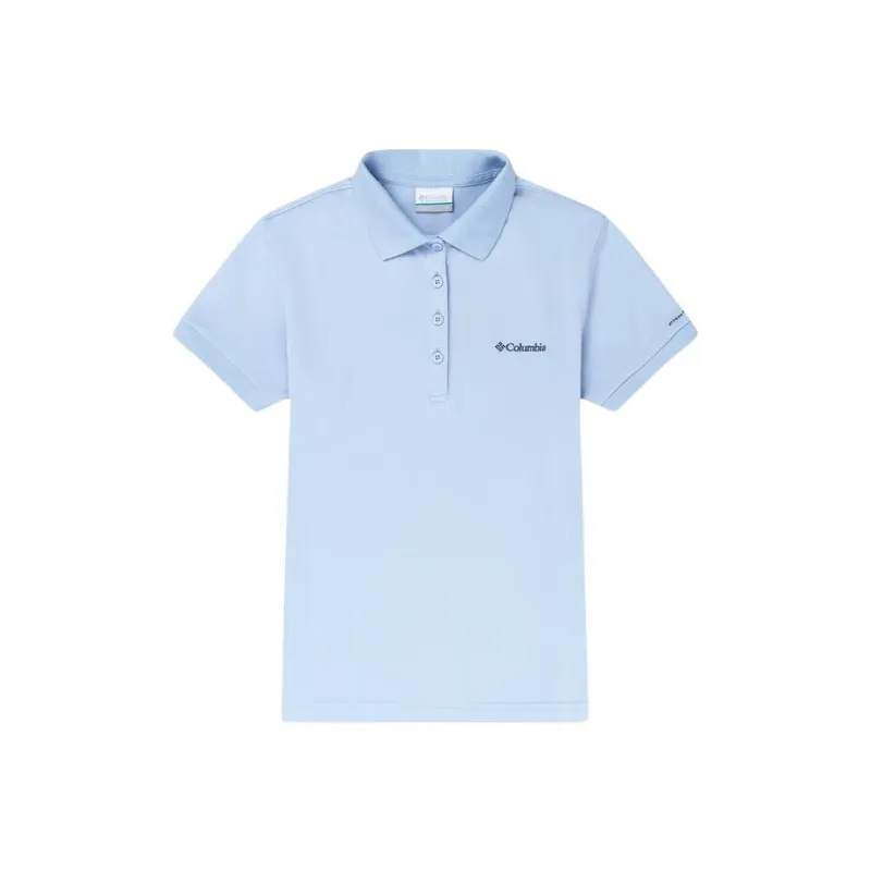 Columbia Polo Shirt Women's Light Blue-0