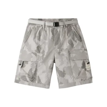 HLA Casual Shorts Men's Khaki Pattern 40