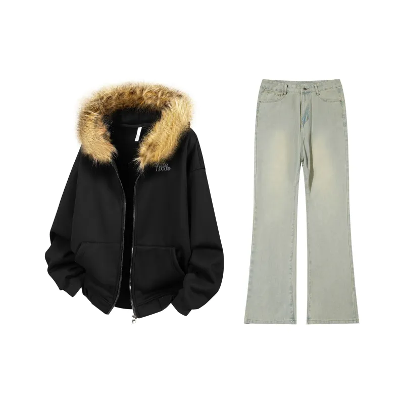 SIMPLE RIMLESS/SRME Sweatshirt Set Unisex-2