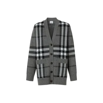Burberry Cashmere Sweaters Women's Gray