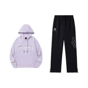 PEAK Sweatshirt Set Unisex Pure Purple