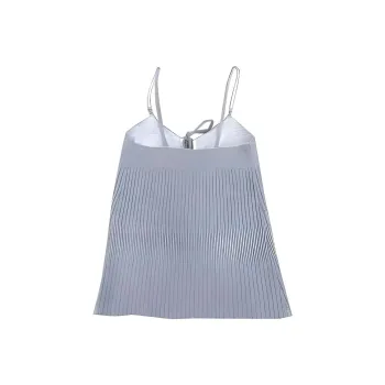 CHANEL Camisole Women's Silver Gray