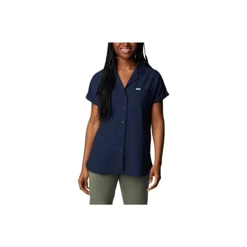 Columbia Shirts Women's Marine Blue