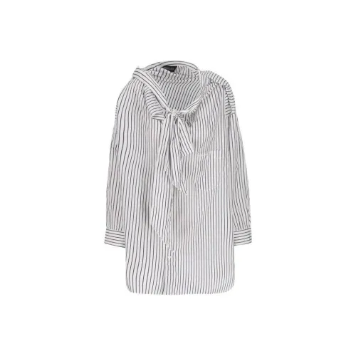 Balenciaga Knot Detailed Striped Shirt