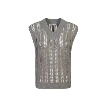 Brunello Cucinelli V Neck Knitted Vest