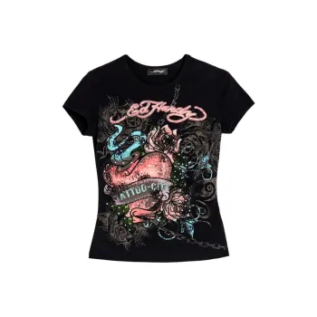 Ed Hardy T Shirts Women's Black