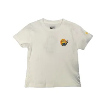 New Era x XIAOHUANGREN LIANMINGKUAN Regular T Shirt Women's Ecru