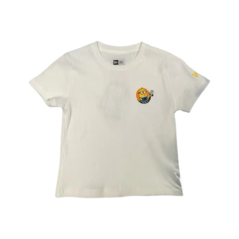 New Era x XIAOHUANGREN LIANMINGKUAN Regular T Shirt Women's Ecru-0