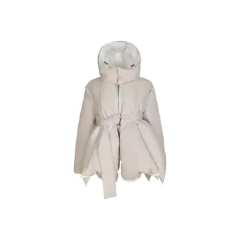 Sacai Tie-Waist Hooded Down Jacket