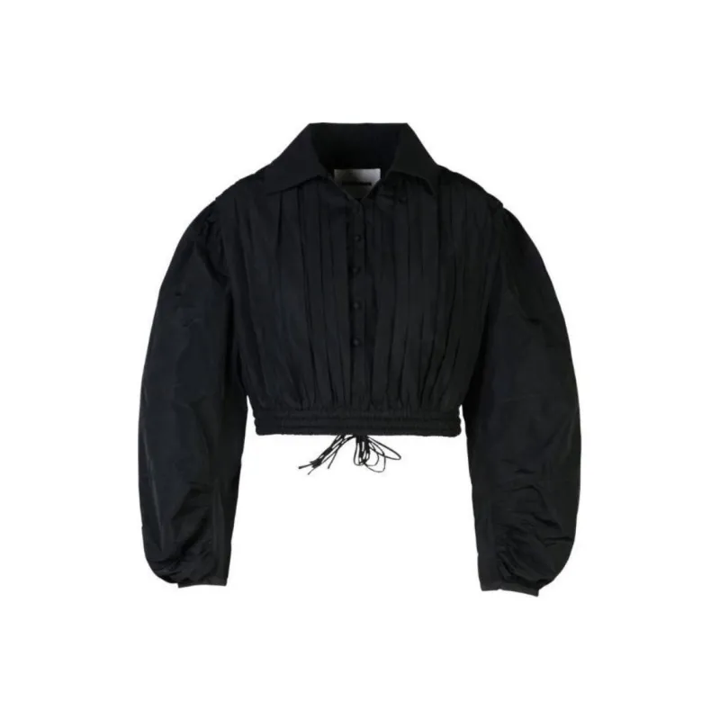 JIL SANDER Long Sleeved Gathered Blouse-0