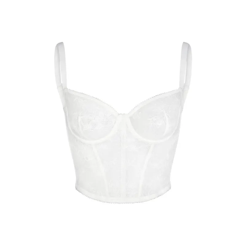 SKIMS Wedding Dress Series ULTRA FINE LACE CORSET Camisole Women's MARBLE/Marble-0