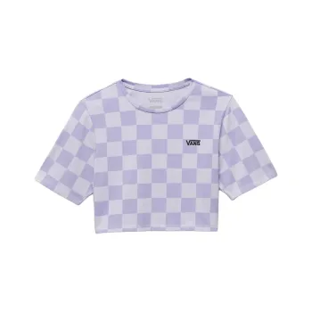 Vans Check T Shirt Women's Purple