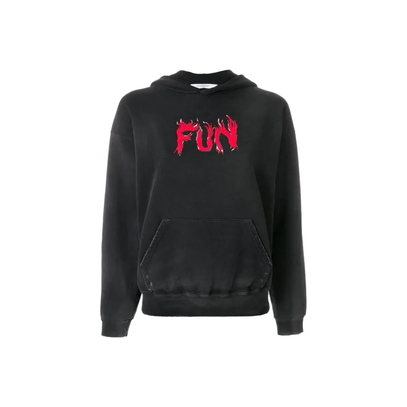 Givenchy Fun Printed Hoodie 'Black'-0
