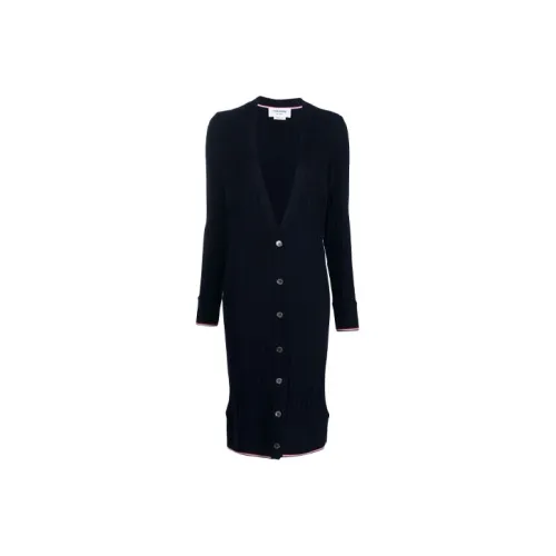THOM BROWNE Calvin Rwb Ribbed Cardigan
