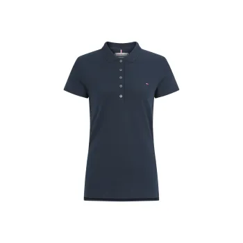 Tommy Hilfiger Short Sleeve Polo Shirts Women's Blue