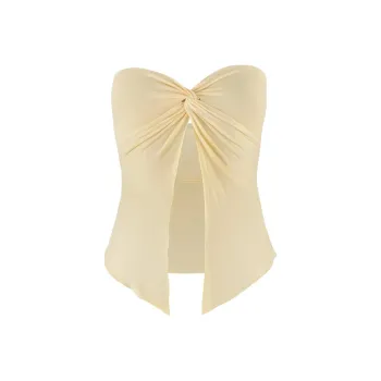 Tiger Mist CHARMAINE TOP Strapless Top Women's Yellow