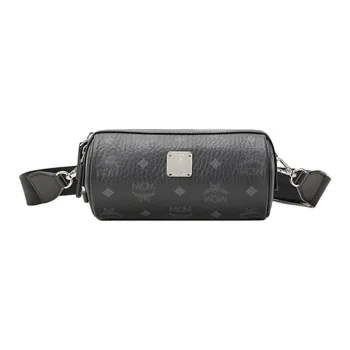 MCM Klassik Visetos Canvas With Leather Pillow Bag Crossbody Bag Mini Unisex Black