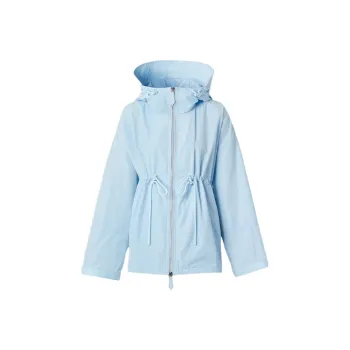 Burberry Shape Memory Lightweight Hooded Jacket 'Pale Blue'
