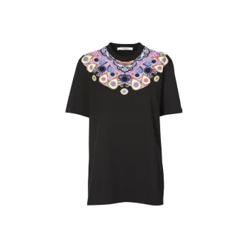 GIVENCHY Drop Shoulder Sleeve T Shirt Women's Black