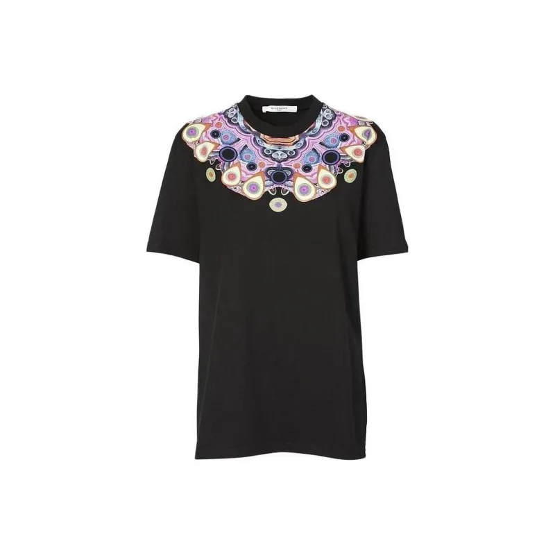 GIVENCHY Drop Shoulder Sleeve T Shirt Women's Black-0
