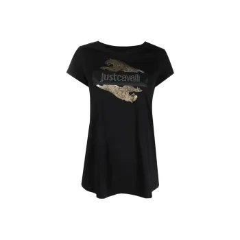 Just Cavalli Logo print Cotton T shirt