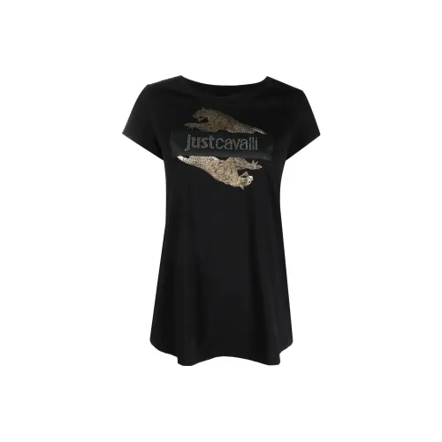 Just Cavalli Logo print Cotton T shirt