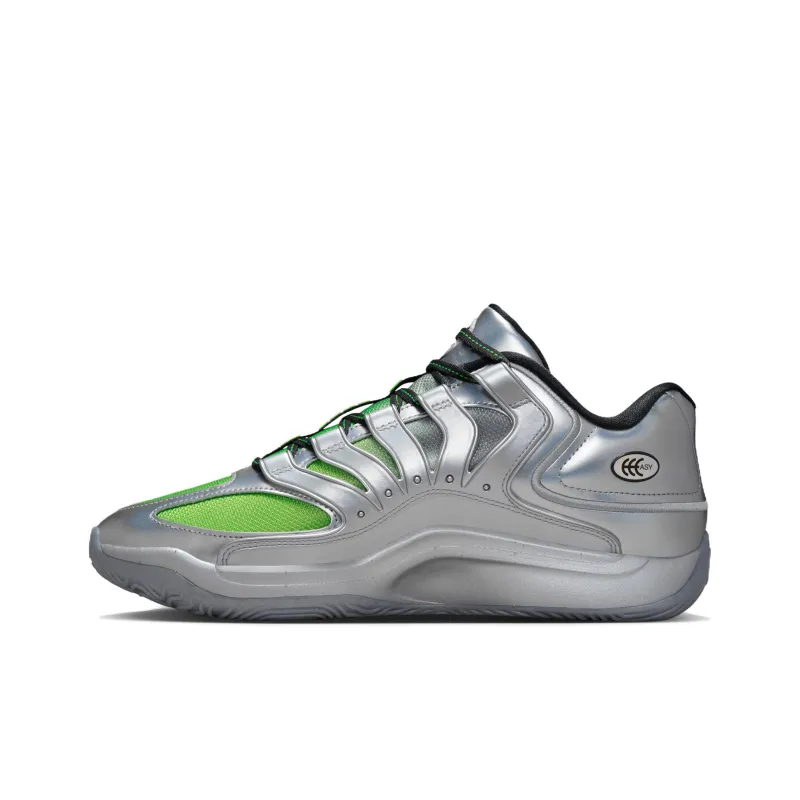 Nike KD 18 Anti Slip Wear Resistant Low Top Basketball Shoes Men's Silver Gray-2