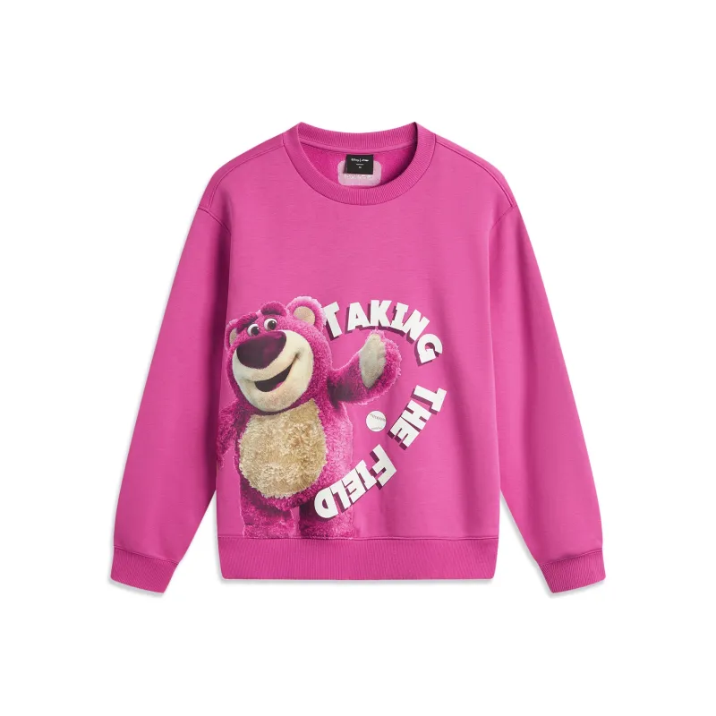 LiNing x Disney Sweatshirt Women's Rose Purple-0