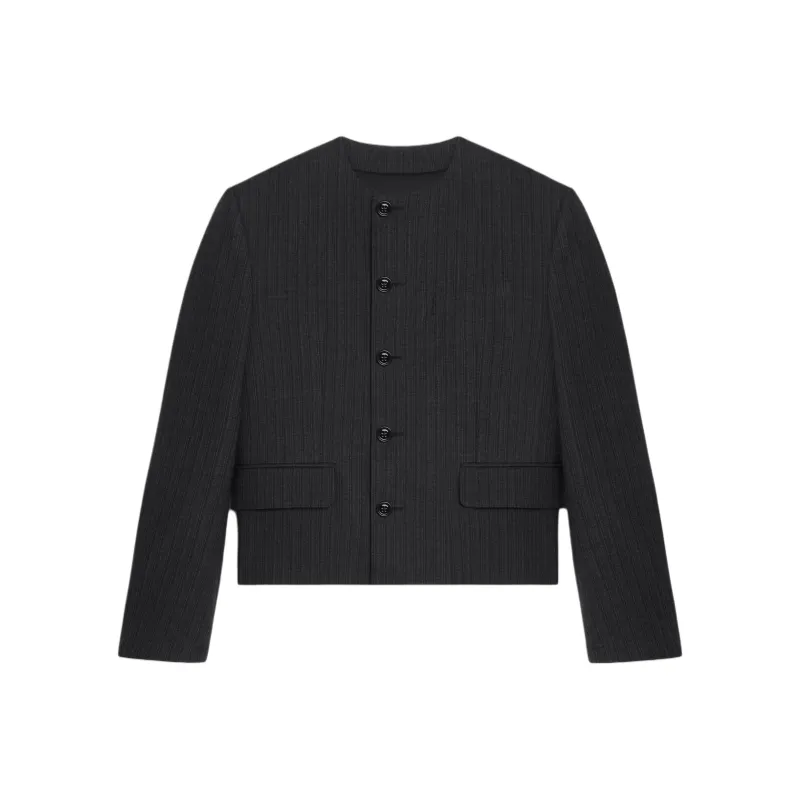 CELINE Short Mods Jacket In Wool Gabardine-0