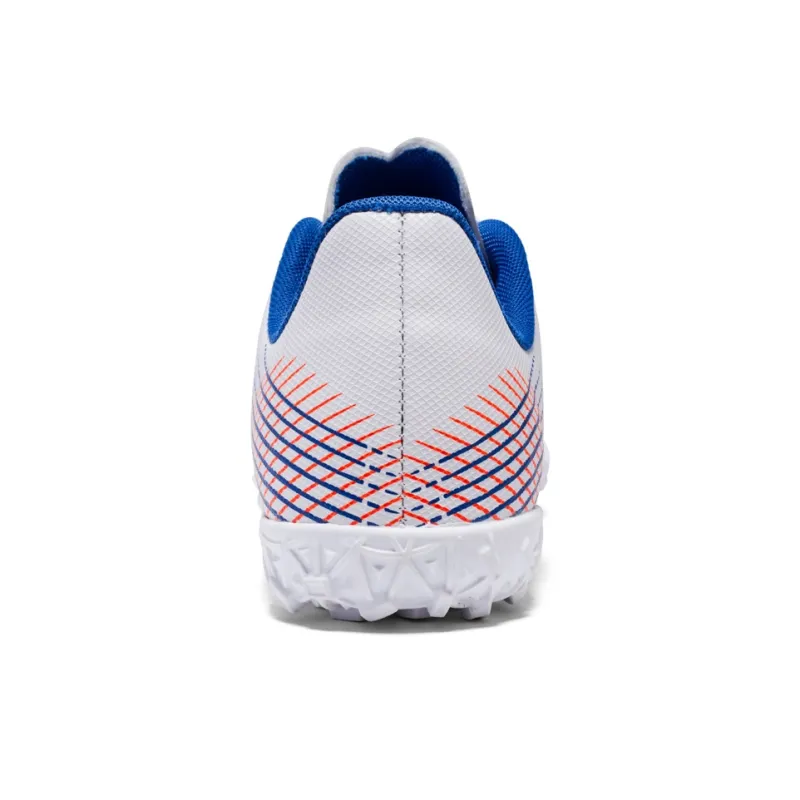 Binary TF Rubber Broken Studs Cushioning Lightweight Soccer Unisex White Blue-3