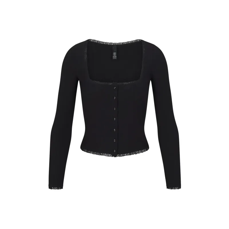 Skims T Shirts Women's Onyx Black-0