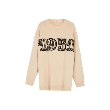 MaxMara SS23 Chinese New Year Cashmere Sweaters Women's Beige Yellow