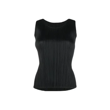 PLEATS PLEASE ISSEY MIYAKE Plissé Scoop neck Vest