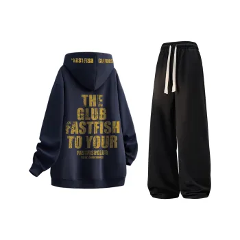 FASTFISH Sweatshirt Sets Unisex