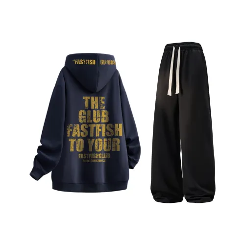 FASTFISH Sweatshirt Sets Unisex